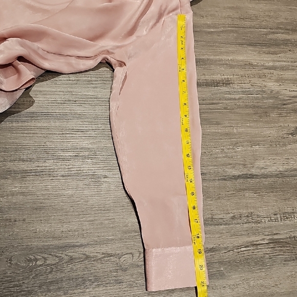 Express Women's Blush Button-Up Blouse - Picture 9 of 9